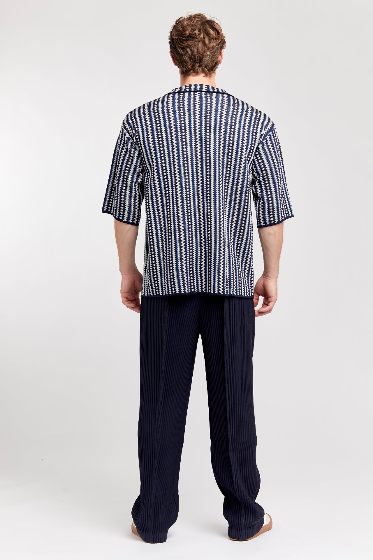 Jacquard Polo – Shadow Stripe