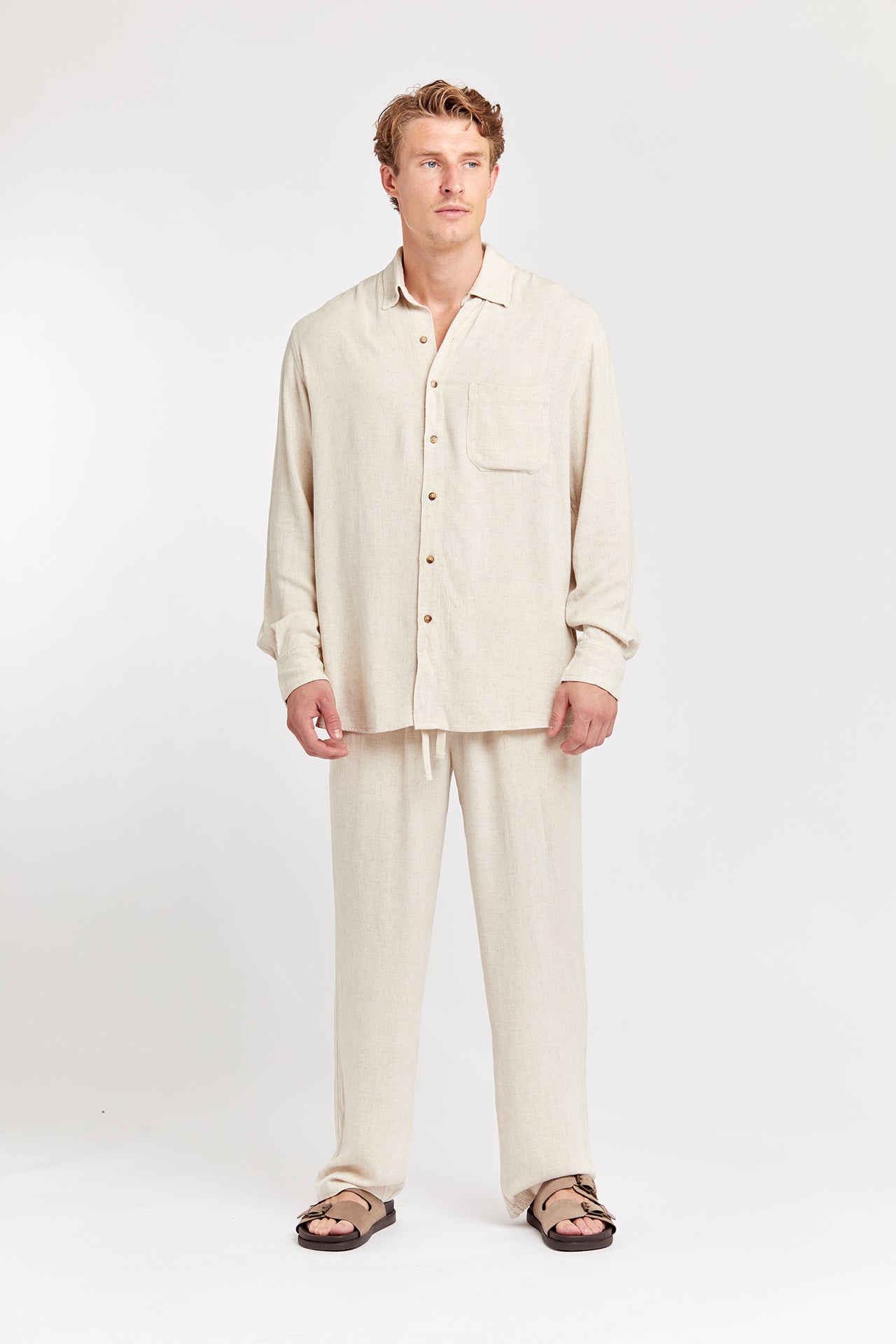 Linen - Shirt Beige
