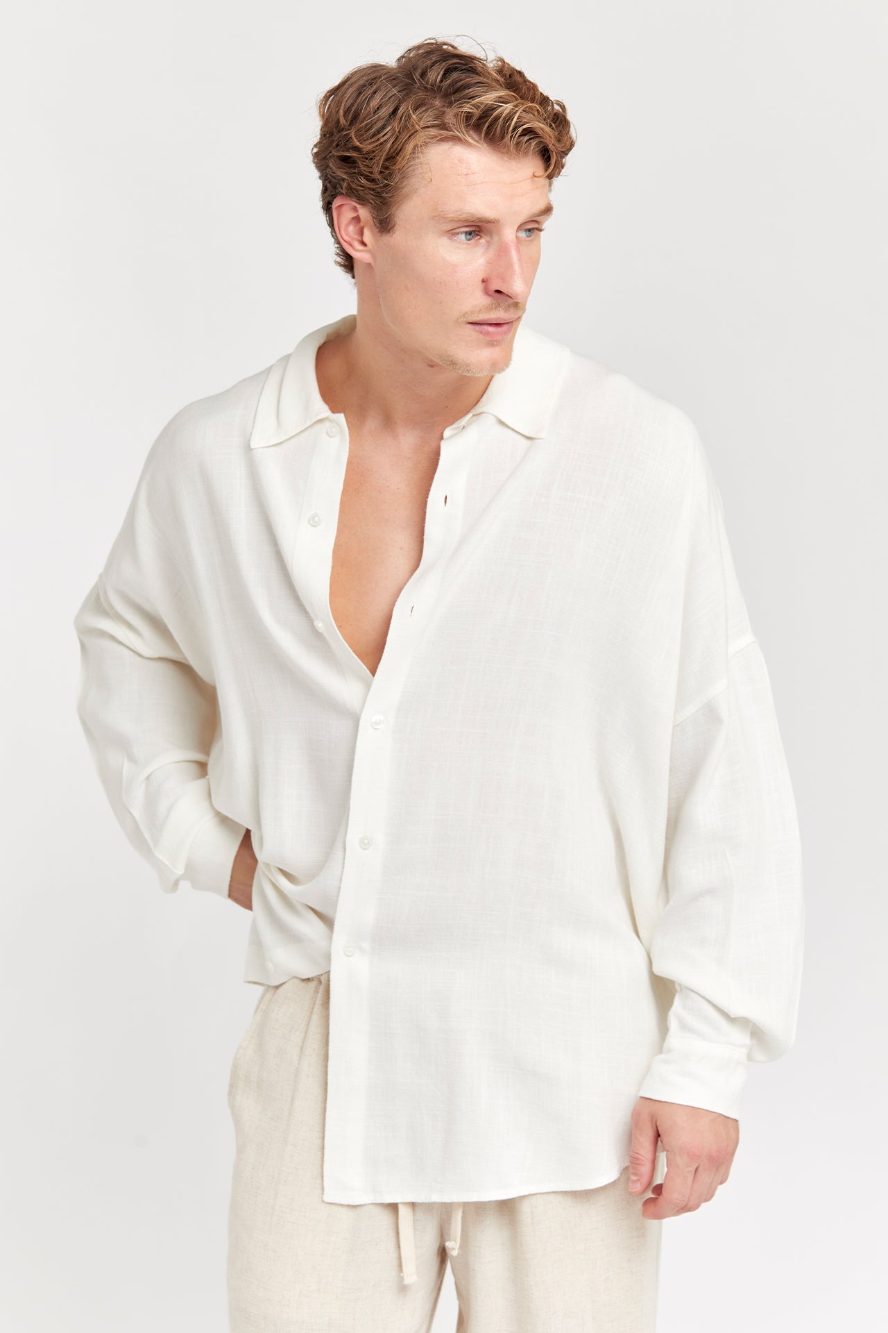 Linen - Oversize Shirt White