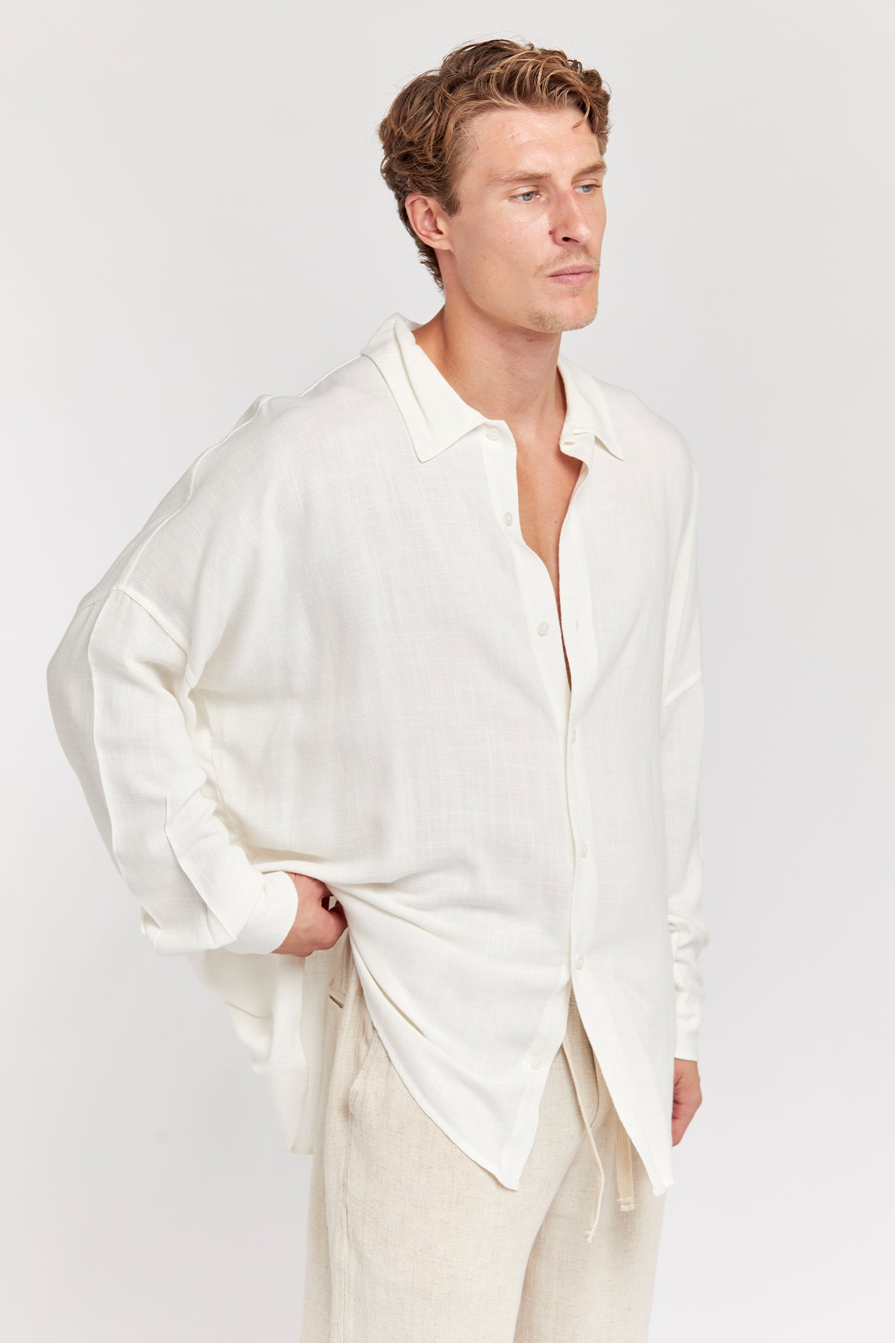 Oversized Linen Shirt