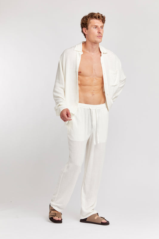 Linen - Trousers White