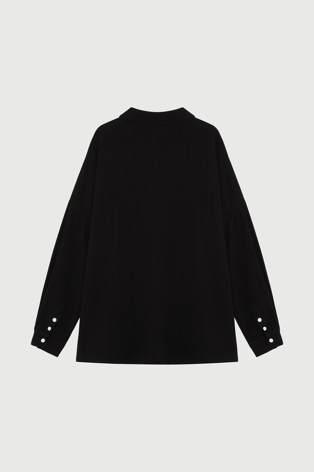 Oversized Linen Shirt - Black