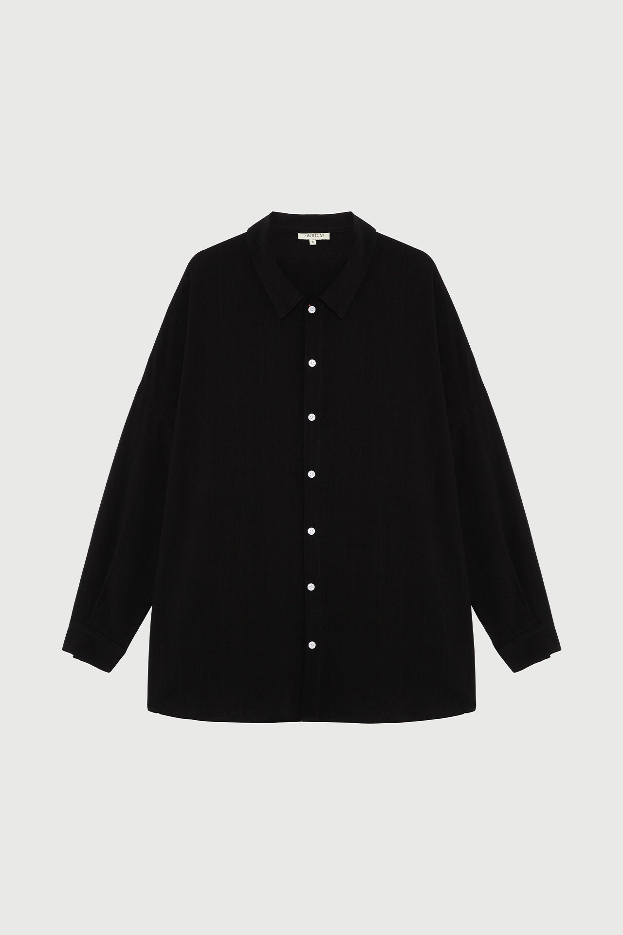 Oversized Linen Shirt - Black