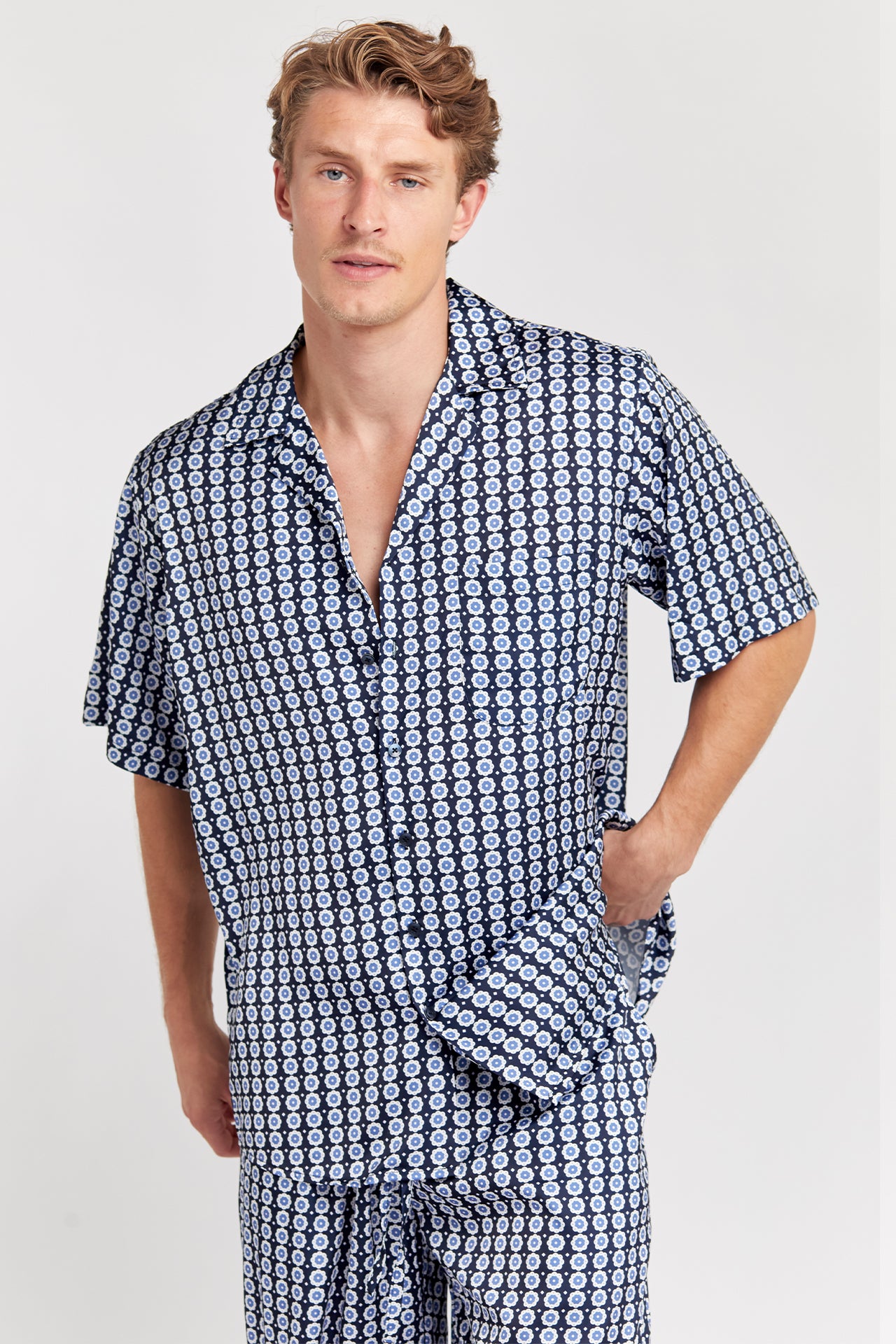 Sky Floral Set Shirt