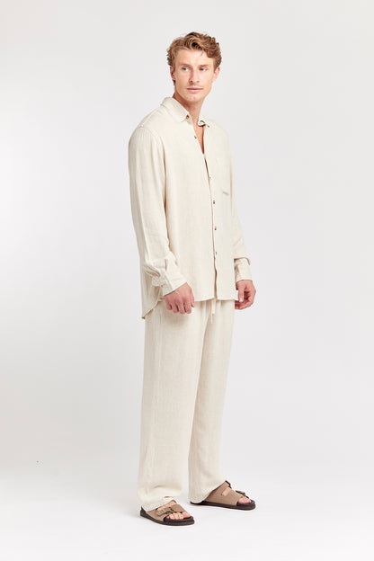 Linen - Shirt Beige