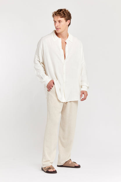 Oversized Linen Shirt