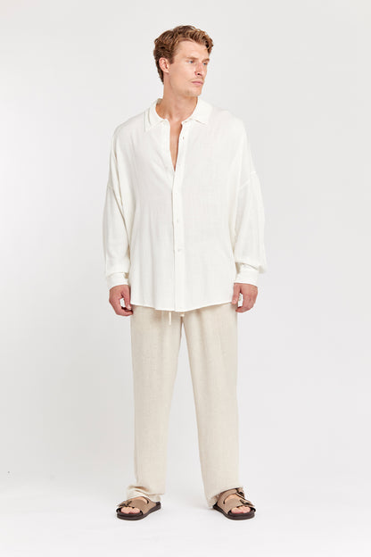 Oversized Linen Shirt