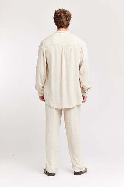 Linen - Shirt Beige