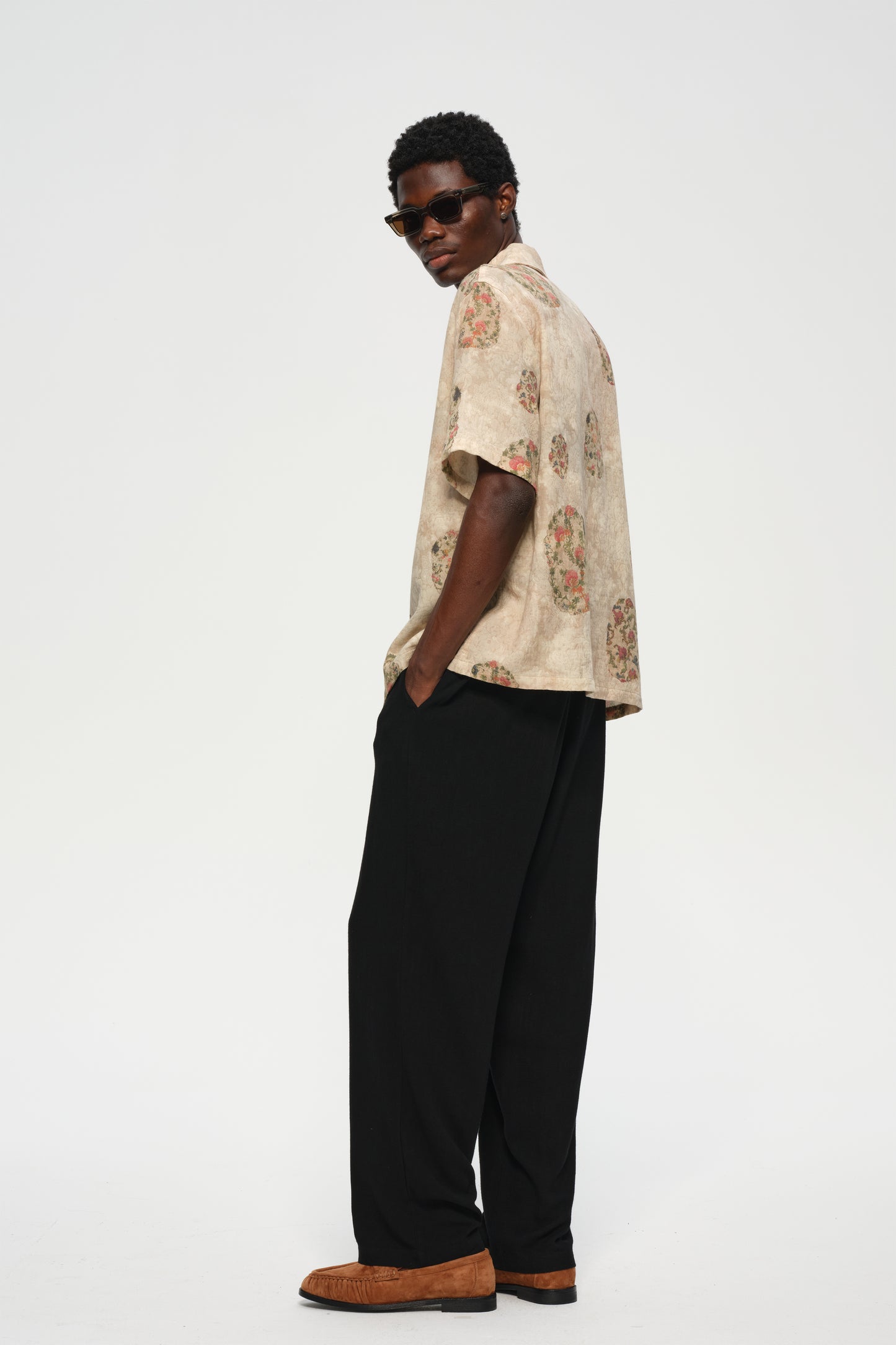 Linen Trousers Black