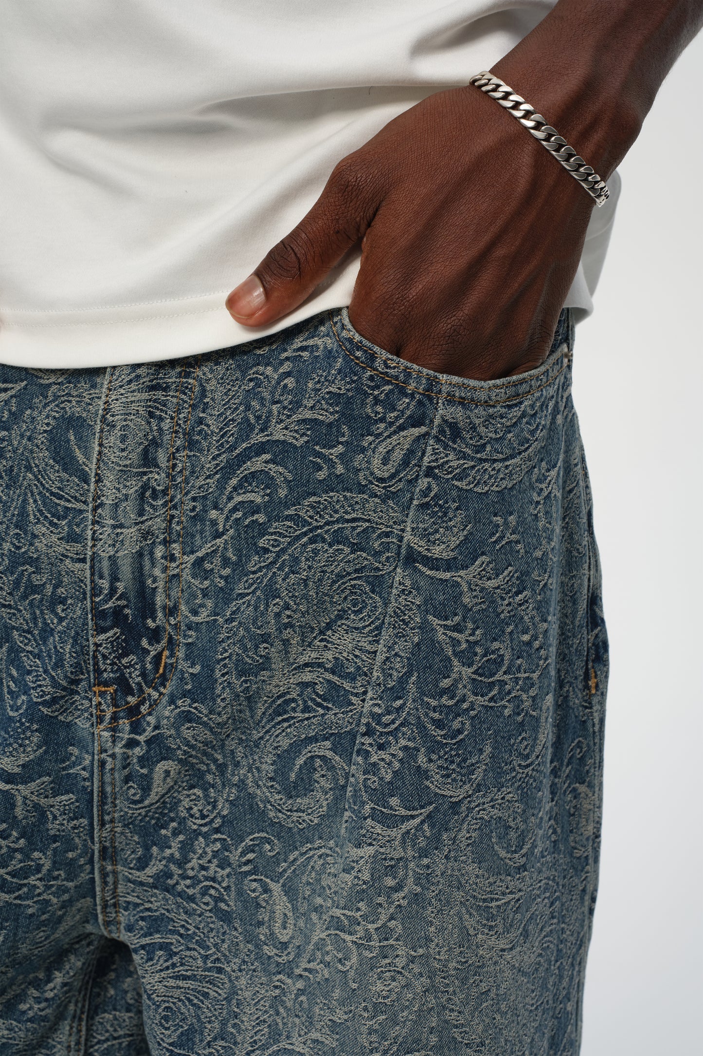 Etched Jeans