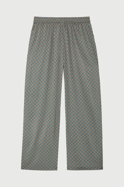 Cream Geometry Trousers