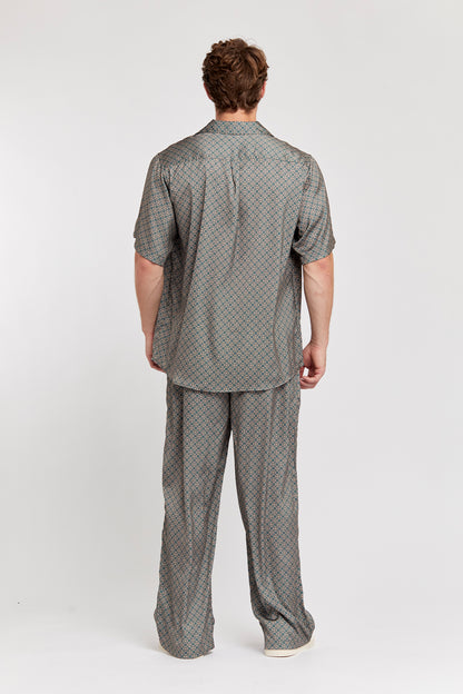 Cream Geometry Shirt