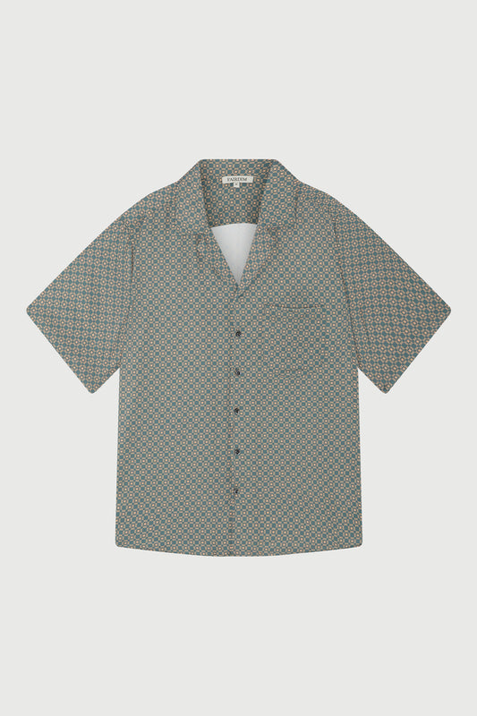 Cream Geometry Shirt