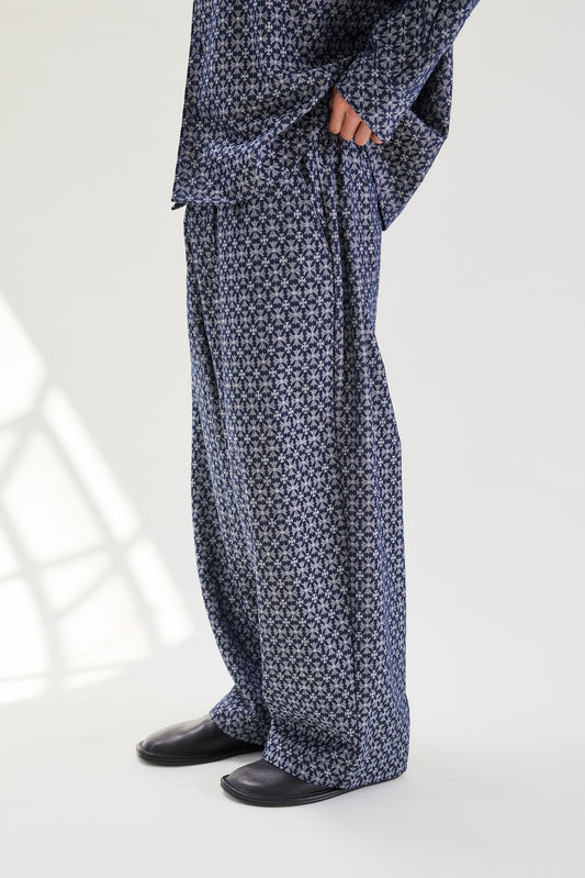 Chrome Navy Trousers